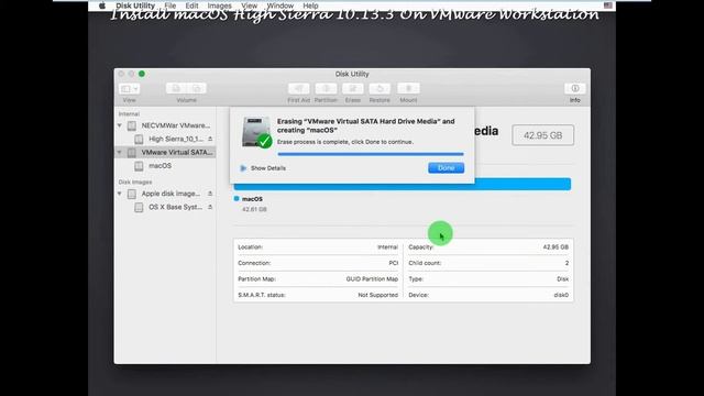 Install macOS On VMware Workstation смотреть онлайн