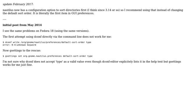 Ubuntu: How to change default "sort by" to "type" in nautilus? (5 Solutions!!) смотреть онлайн