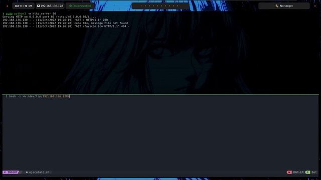 Apertura de puerto http en Linux y Reverse Shell смотреть онлайн