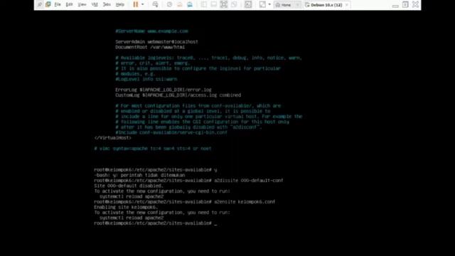 konfigurasi web server debian 10 смотреть онлайн
