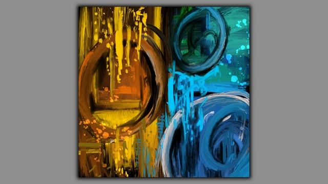 Blue And Yellow Abstract Painting / Easy Abstract Painting / Procreate / iPad Art / Daily Art #951 смотреть онлайн