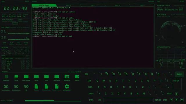 Mi eDEX UI - Usando Ubuntu 20.08 - 2020 смотреть онлайн