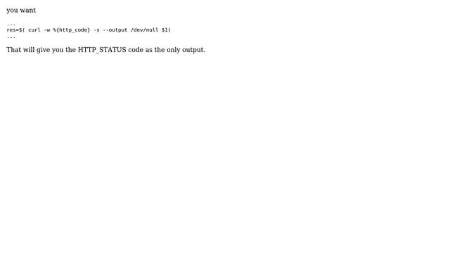 Unix & Linux: How do I get (only) the http status of a site in a shell script? (5 Solutions!!) смотреть онлайн