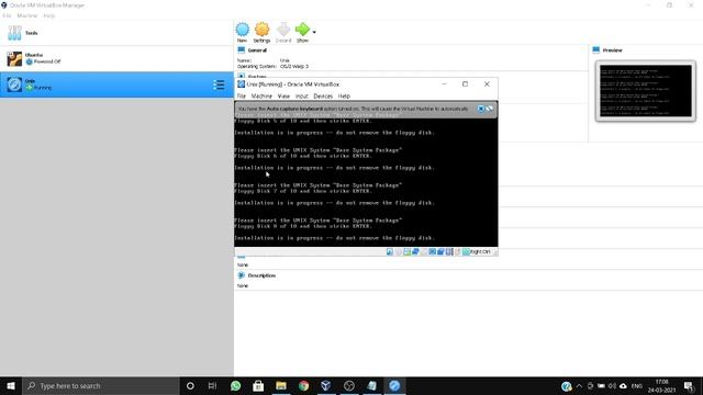 installation of Unix as a virtual machine Swaraj kadam assignment no. 1 смотреть онлайн