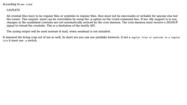Ubuntu: Can symlinks be used in /etc/cron.d/? (3 Solutions!!) смотреть онлайн