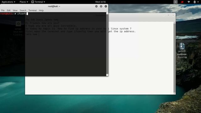 How to find IP address in Kali Linux system смотреть онлайн