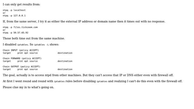 DevOps & SysAdmins: Unable to access NTPD server except on loopback address Centos 6 смотреть онлайн