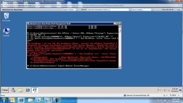 Reporting SharePoint 2010 Site Collections Storage and Quota using Windows PowerShell.wmv смотреть онлайн
