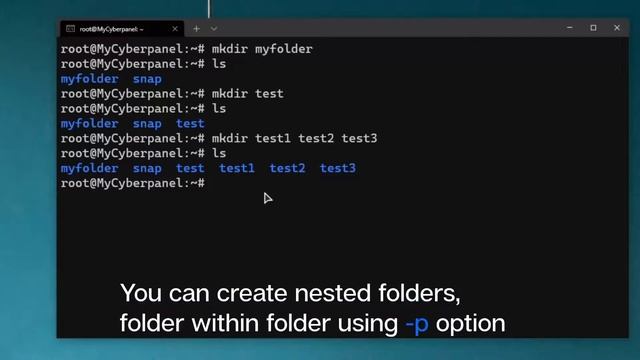 mkdir command in Linux - how to make directory ? смотреть онлайн