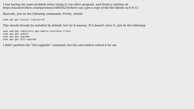Ubuntu: GLIBCXX_3.4.20 not found, how to fix this error? смотреть онлайн
