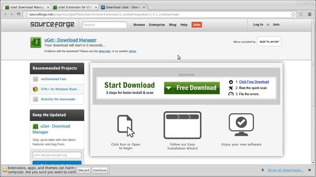 How to Install uGet's Google Chrome & Chromium Extension смотреть онлайн