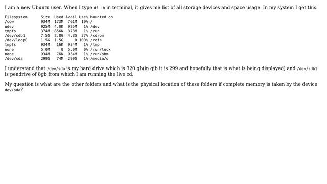 Understanding the output of the df -h command in Ubuntu смотреть онлайн