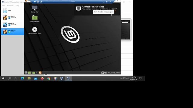 Installing Mint Linux on VirtualBox смотреть онлайн