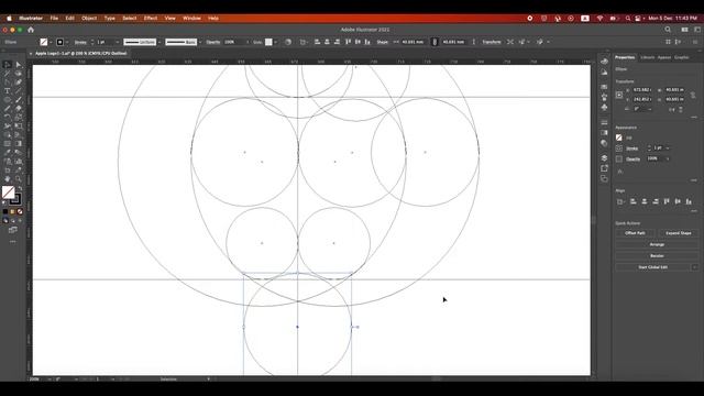 Apple Logo Design in Illustrator Golden Circles | graphic design tutorials for beginners full cours смотреть онлайн