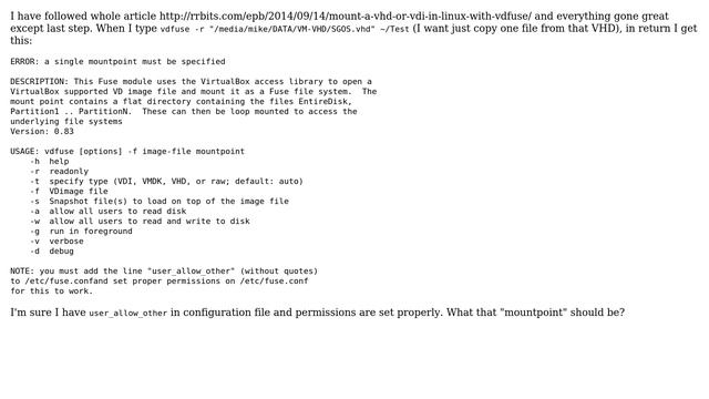Ubuntu: Problem with VHD mounting смотреть онлайн
