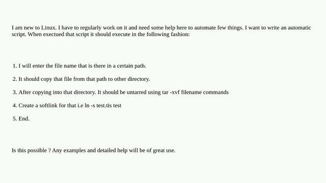 Linux automate using script смотреть онлайн