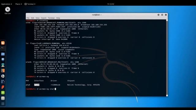 Kali Linux airmon-ng смотреть онлайн