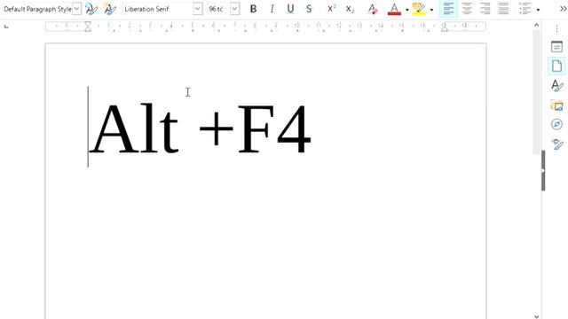 how to shut down pc with keyboard odt LibreOffice Writer 2022 01 06 12 40 03 смотреть онлайн