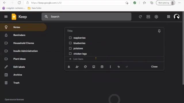 Google Keep Check List Demo смотреть онлайн