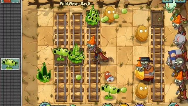 Plants vs. Zombies 2 Wild West Boss Gargantuar ios iphone gameplay смотреть онлайн