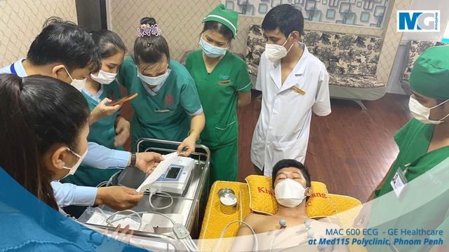 MediGroup Cambodia I MAC 600 ECG at Med115 Polyclinic, Phnom Penh смотреть онлайн