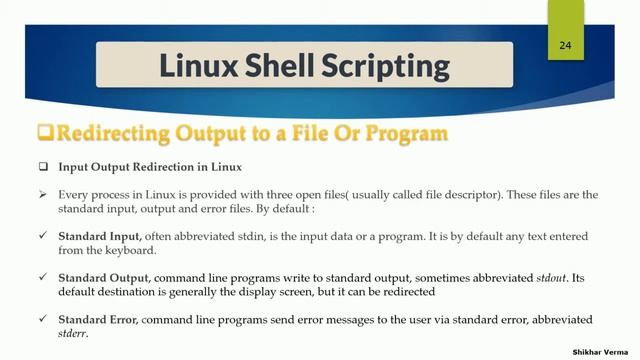 linux administrator: 61 input output Redirection in Linux смотреть онлайн