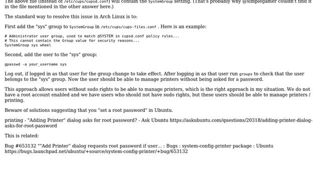 CUPS asking for root password to resume printer on KDE (2 Solutions!!) смотреть онлайн