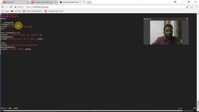 UNIX LAB | EXP 8 | PROCESS CREATION USING FORK смотреть онлайн