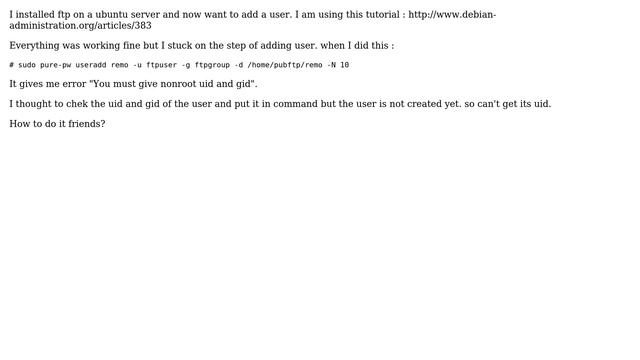 Ubuntu: Installing FTP and adding user to FTP account смотреть онлайн