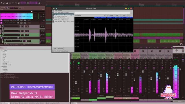 Working progress, Linux, loops and Breaks. On Reaper v6.53 смотреть онлайн