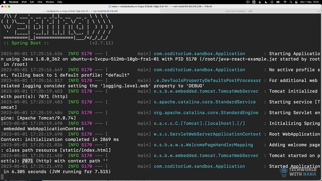 057. 3 - Deploy and run application artifact on Droplet смотреть онлайн