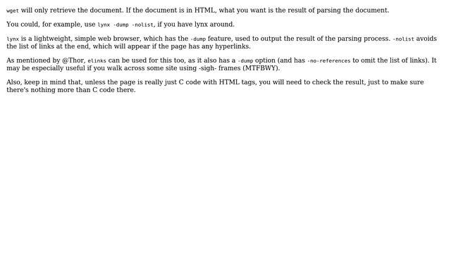 Unix & Linux: How to get text of a page using wget without html? (3 Solutions!!) смотреть онлайн
