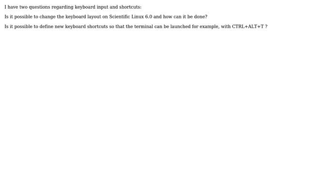 Unix & Linux: Changing keyboard layout on Scientific Linux 6.0 and creating new keyboard shortcuts? смотреть онлайн