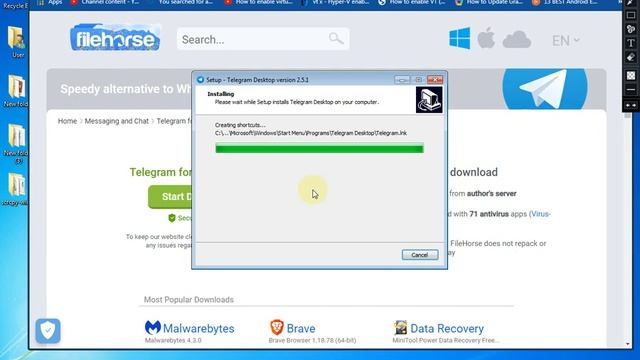 How to download telegram for pc (Windows 7 , 8 , 8.1 , 10) #RandikaHemachandraWindows смотреть онлайн