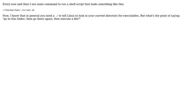Unix & Linux: Why the dot in the middle of a path? смотреть онлайн