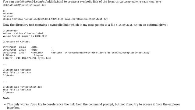 Can an NTFS symlink have a volume guid target? (2 Solutions!!) смотреть онлайн