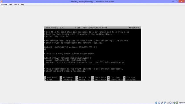 04 Installasi DHCP pada Linux Debian melalui VirtualBox смотреть онлайн