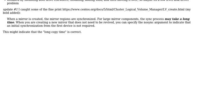 Unix & Linux: LVM: is this mirrored? is copy this slow? (2 Solutions!!) смотреть онлайн