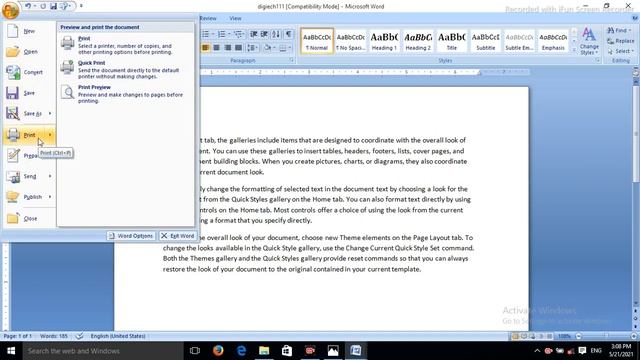 MS Office 2007 | DIGITECH KHANDWA | INTRODUCTION of Word Part1 IN HINDI смотреть онлайн