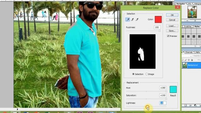 EASY STEP TO CHANGE COLOUR OF CLOTHES USING ADOBE PHOTOSHOP CS смотреть онлайн