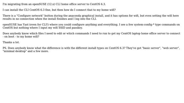 DevOps & SysAdmins: How to connect CentOS 6.3 CLI server to wireless LAN? (2 Solutions!!) смотреть онлайн