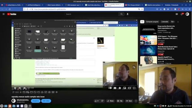 being doug wu - troubleshooting audio in OBS under linux mint continued смотреть онлайн