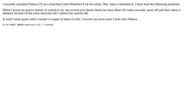 Unix & Linux: Why my manufacturer splash screen is not showing? смотреть онлайн