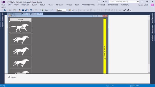 C# Dersleri 1 - Introduction 1.23 - Timer ile At Yarışı Uygulaması смотреть онлайн