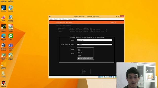 cara memasang os ubuntu server pada virtual box dan partisi hdd смотреть онлайн