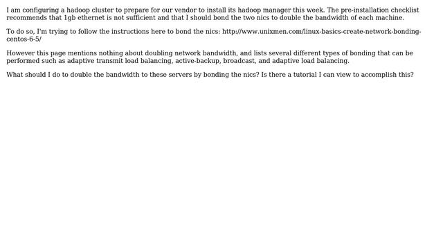DevOps & SysAdmins: Bonding Centos 6.6 NICs to double bandwidth смотреть онлайн