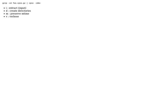 cpio basic extract command, 'tar xzvf' equivalent? (4 Solutions!!) смотреть онлайн