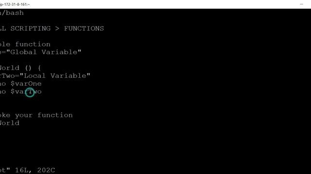 Linux - Functions: Global vs Local variables смотреть онлайн