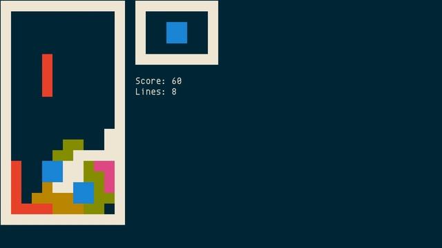 tty-tetris, not ncurses-based смотреть онлайн