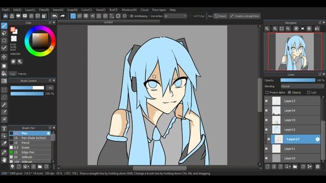 [SPEEDPAINT] MEDIBANG PAINT PRO // ILLUSTRATION // HATSUNE MIKU смотреть онлайн